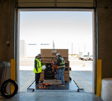 Rack and Lift at a Prologis Warehouse 